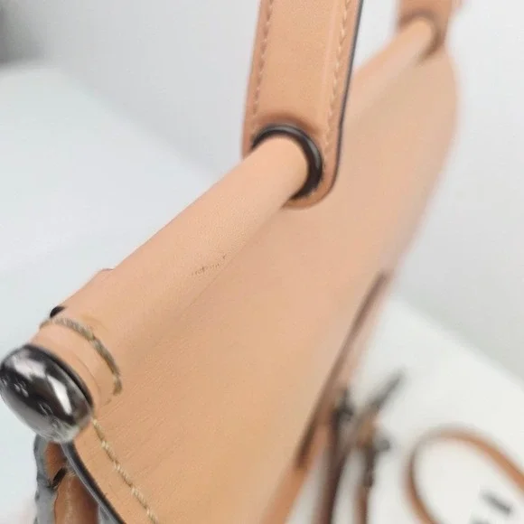 Coach Willis 1941 Top Handle Satchel Peach Leather Bag - Picture 15 of 16